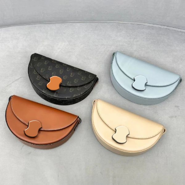 

women designer half moon bag mens celins teen triomphe croissant bag genuine leather tote luxury handbags purse shoulder clutch crossbody to