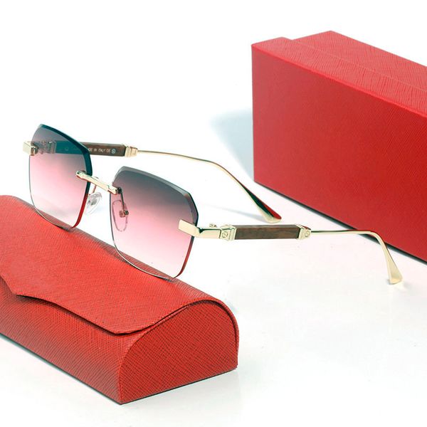 

mens oversized sunglasses fashion designer glasses woman luxury hexagonal eyeglass classic retro simple business style uv400 with case carti, White;black