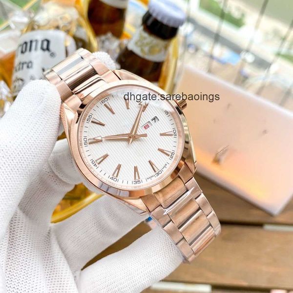 

mens automatic mechanical watches 40mm stainless steel dial montre de luxe super waterproof movement wristwatches, Slivery;golden