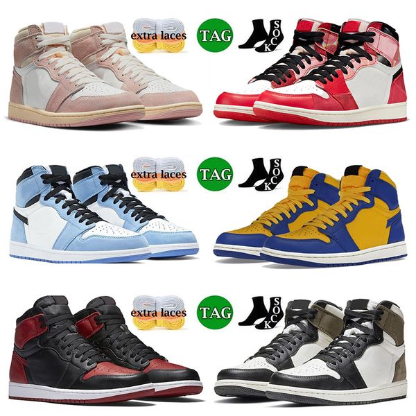 

mens womens jumpman 1 1s low basketball shoes retors j1s palomino patent bred dark mocha university blue royal reimagined trainers sneakers
