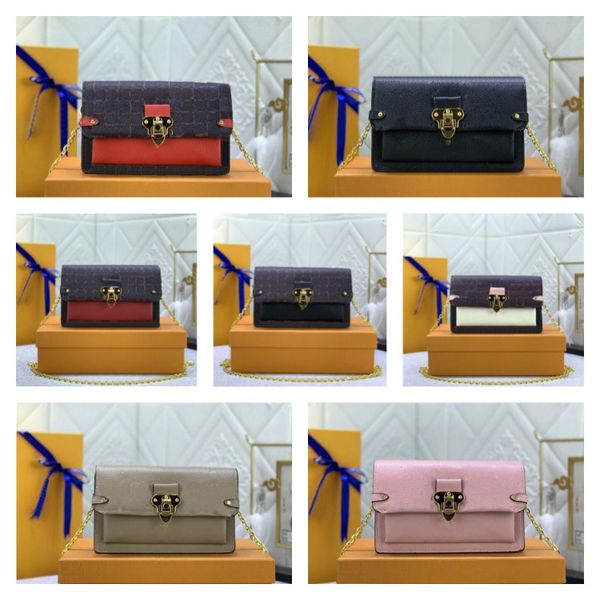 

designer shoulder bags womens fashion genuine leather crossbody bag temperament chain bag solid color shoulder bag multi-functional wallet c