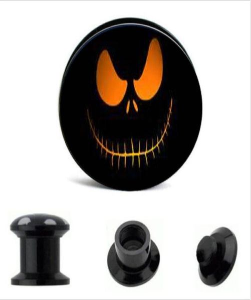 

acrylic nightmare factory s ear gauge plugs and tunnels stretcher expander 416mm double flared screw fit plug6157798, Silver