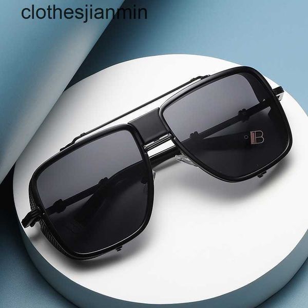 

2023 fashion design sunglasses %80 factory wholesale and retail 2023b new large frame hollow out sunglass cover star sunglass, White;black