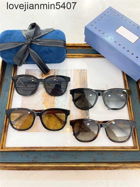 

2023 fashion design sunglasses %80 factory wholesale and retail new g family round frame plate sunglass net star same gg1001sk, White;black