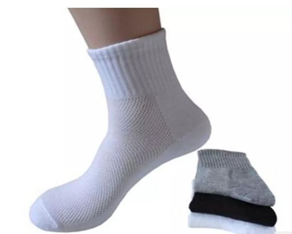 

fashion men women ankle mesh socks spring autumn casual solid color socks men women underwear accessories male socks8221520, Black