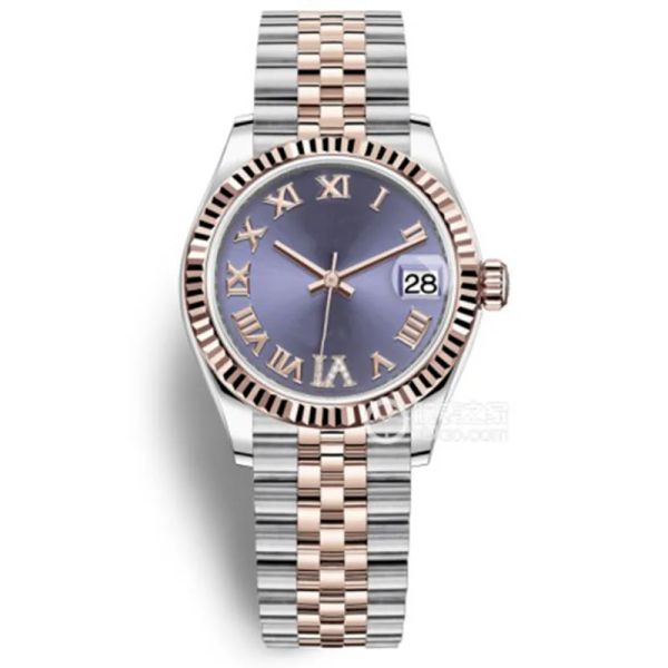 

31mm diamond women's watches ladies rolejes watch datejust sapphire 18k rose gold automatic movement mechanical oyster jubilee bracelet, Slivery;golden