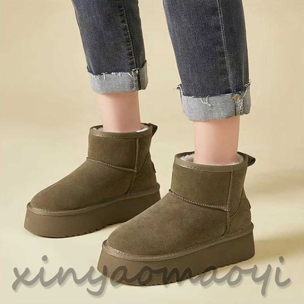 

women's boots designer australia tasman snow winter sheepskin boots fashion women's classic designer logo ultra mini suede wool an, Black