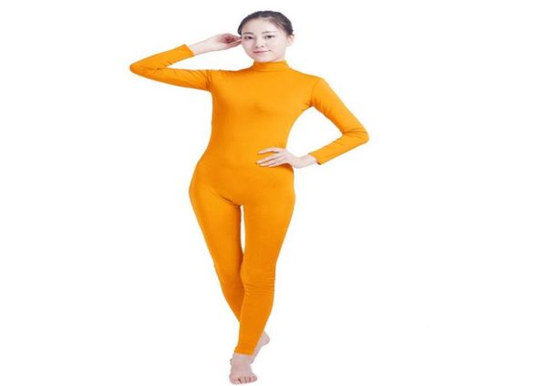 

swh029 yellow spandex full body skin tight jumpsuit zentai suit bodysuit costume for womenmen unitard lycra dancewear3113062, Black