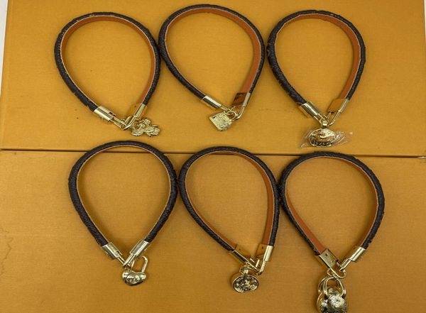 

18k designer bangle rose gold sliver 3 color fashion bracelets woman man bangles leather bracelet for couple christmas gift qu6540535, Black