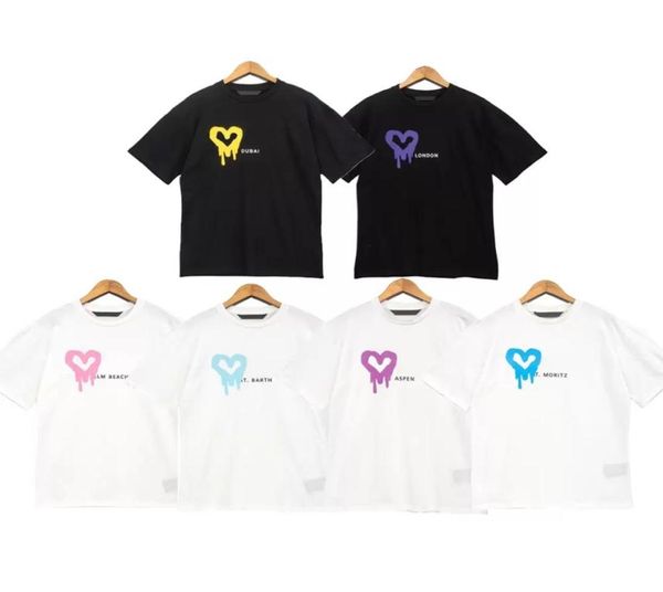 

designer of luxury tshirt brand s angel t shirt pa clothing spray letter short sleeve spring summer tide men and women4511351, White;black