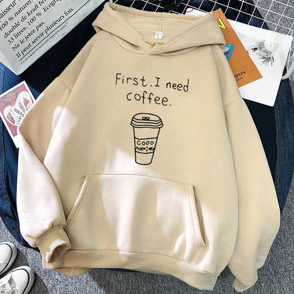 

2022 new hooded sweatshirt women's versatile autumn and winter velvet students show thin loose trend, Black