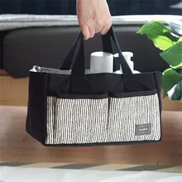 

protable baby diaper storage bag maternity bags newborn nursery nappy bag baby care organizer container mommy handbag a4, Black