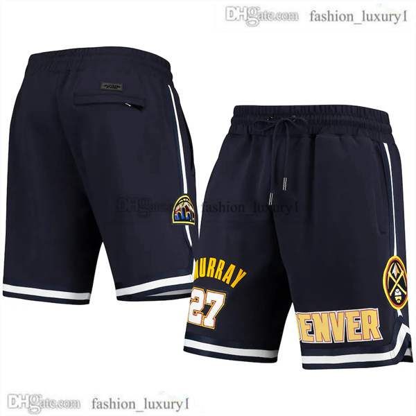 

mens denver''nuggets''basketball shorts summer elastic waist wear sweatpants vintage split pant sport hip pop drawstring, White;black