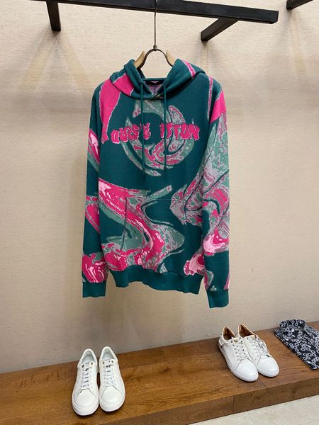 

men's plus size hoodies & sweatshirts in autumn / winter 2024 acquard knitting machine e custom jnlarged detail crew neck cotton c1rg2, Black;brown