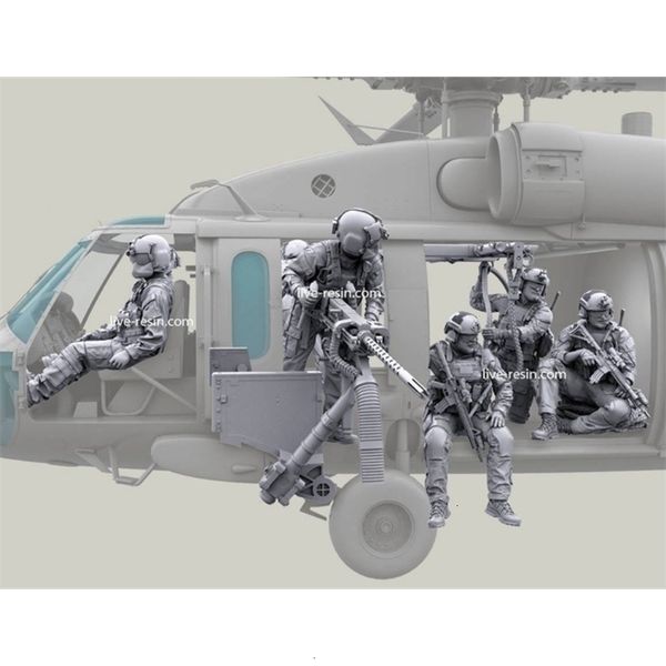 Transformation toys Robots 36092 1 35 Resin Figure Model GK Special Forces Soldier 7pcs Unpainted Unassambled C251027