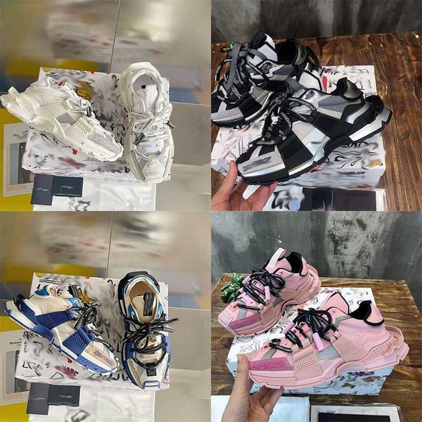 

designer sneaker 5862 casual shoes man women platform shoes popular couple models multicolor matching dg retro sneakers size 36-46, Black