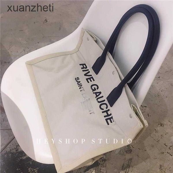 

fashion classic lady gauche canvas ys designer bag new letter ins shopping handbag tote same women's casual travel capacity rive abrasi