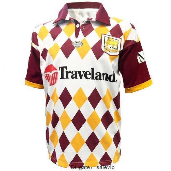 

1995 brisbane broncos retro rugby jersey size s-m--xl-xxl-3xl-4xl-5xl, White;black