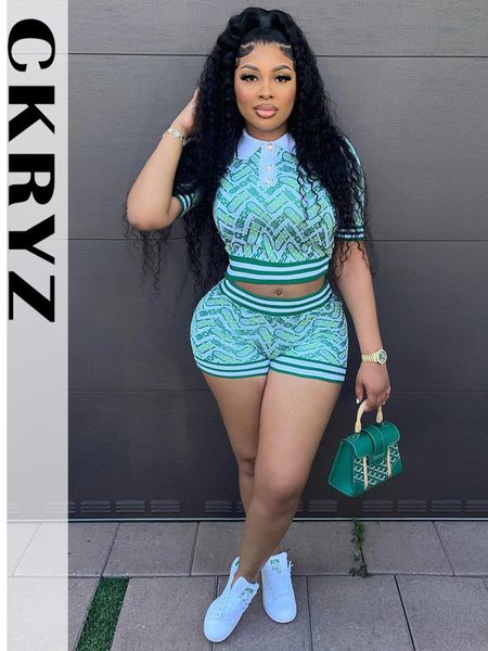 

womens two piece pants ladies summer fashion button 2 pieces short sleeve polo neck crop and shorts set for women y2k midnight clubwear 2307, White