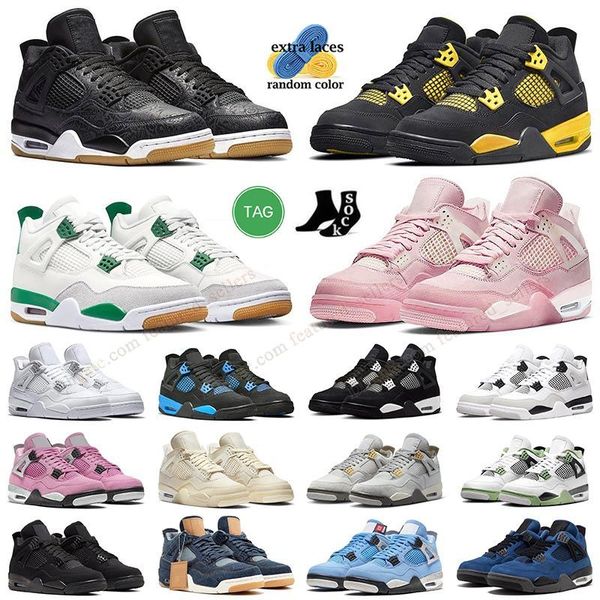 

yellow thunder jumpman 4s basketball shoes 4 pink pine green mens womens sneakers black gum lightning university blue cool grey encore canva