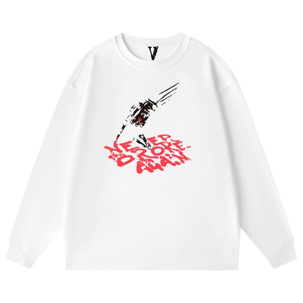 

vlone new men's sweatshirts classic casual hoodie fashion trend for men and women o-neck hoodie long-sleeved simple cotton pullover vl1, Black