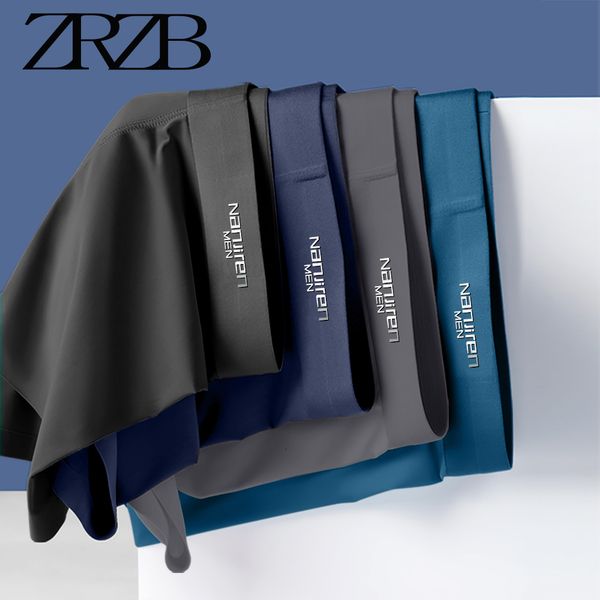 

underpants brand 4pcs men's underwear graphene 3a antibacterial underpants ice silk men boxer shorts moisture absorbent elastic male pa, Black;white