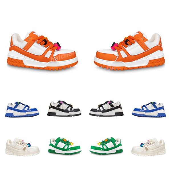 

designer shoes men sneakers women trainer maxi casual shoes platform trainers diy buckle leather sneakers platform trainers letter printing