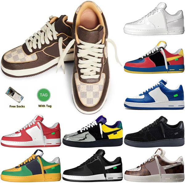 

designer 2023 running shoes outdoor men low discount one skateboard classic 1 knit euro women all white black wheat running