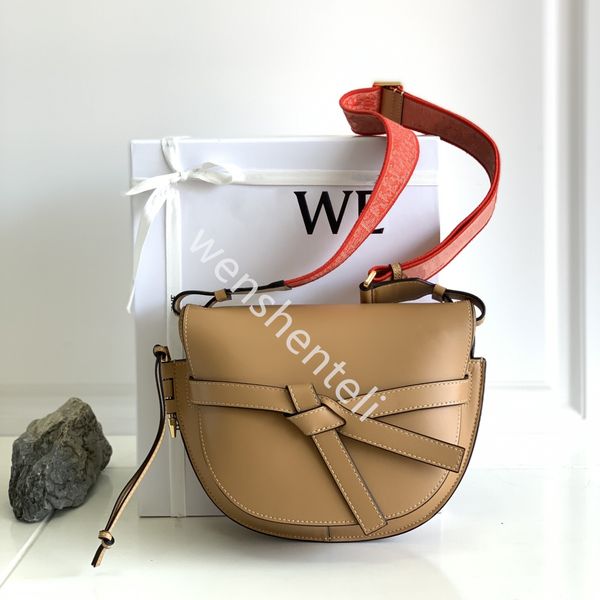 

designer gate dual saddle bag lychee pattern crossbody bags knitting calfskin flap shoulder bags cowhide anagram embossing handbag stitching
