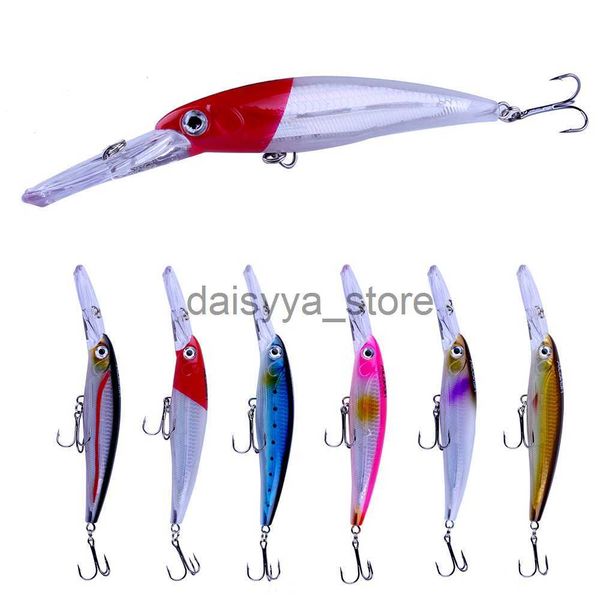 

baits lures hengjia 1pcs 17cm 30g deep diving large minnow lure artificial wobbler hard bait crankbait sea bass pike perch fishing tackle x0