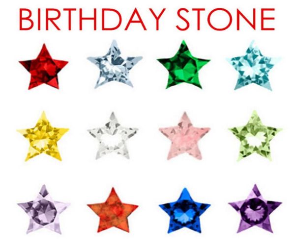 

120pcs240pcs480pcslot 12 colors star crystal birthday stones floating charms for magnetic living glass locket pendant4017219, Bronze;silver