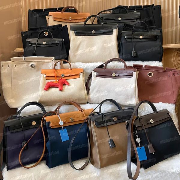 

herbag 31 luxury handbag designer bag zip shoulder women crossbody real leather fashion shopping purse tote bags birkins