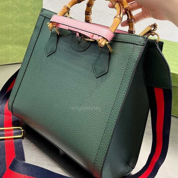 

diana bamboo designers bags 2023 new shopping bag large capacity one shoulder crossbody handbag litchi pattern wide strap women's fashi
