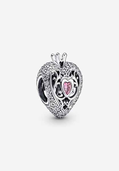 

100 925 sterling silver regal crown heart charms fit original european charm bracelet fashion jewelry accessories6688585, Bronze;silver