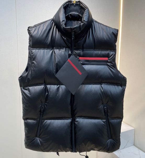

Men' Down Vests Designer Sleeveless Jacket Winter Fashion Warm Womens Vest Coat Top Quality Down Coat Black Size -XL