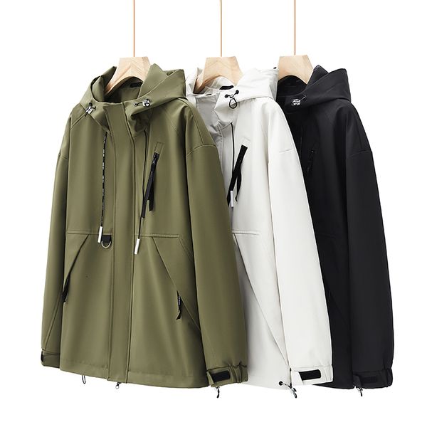 

mens jackets jacket korean fashion ropa y2k for men clothing fall long sleeve casual coat solid clothes plus size hooded 230726, Black;brown