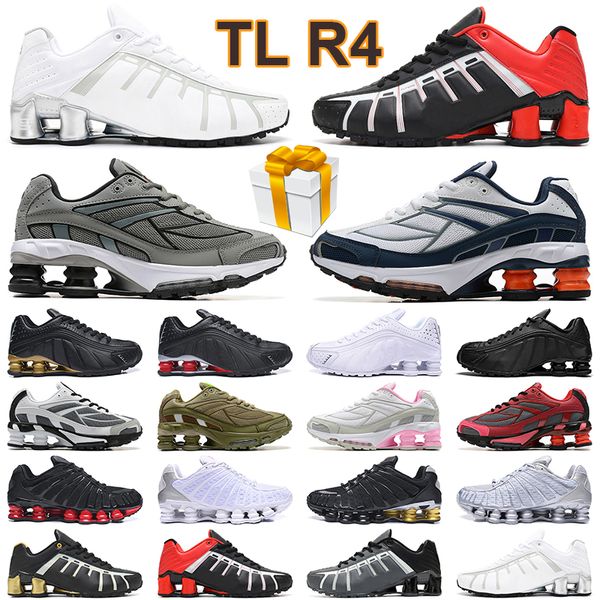 

tl men women ride running shoes shox triple black white orange navy bred speed red nz r4 silver mens trainers sneakers