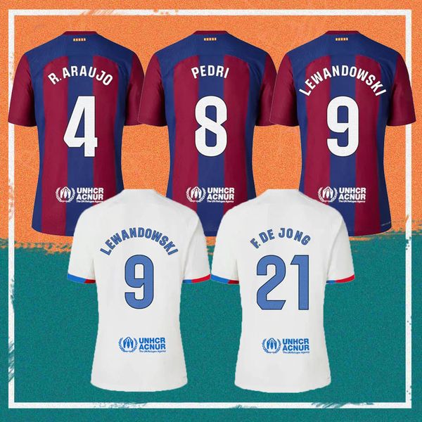 

23/24 player version ansu fati lewandowski soccer jersey 2023 f.de jong adama aubameyang football shirt pedri pedri ferran gavi christensen, Black;yellow