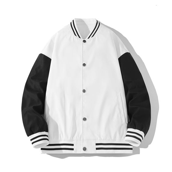 

mens jackets casual spring autumn baseball uniform for men women slim fit bomber coats youth hip hop streetwear couples jacket 230725, Black;brown