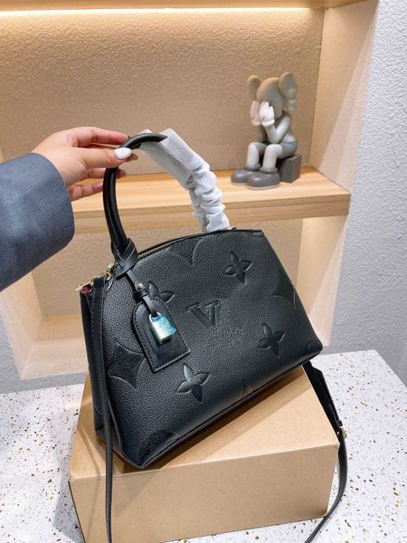 

genuine leather bags women embossing handbags shoulder messenger bags petit palais tote grand palais satchel m58916