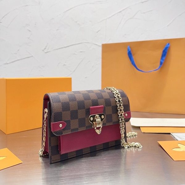 

designer bag shoulder bag exquisite fashion woman the tote bag classic printed chain-checked canvas cowhide crossbody shoulder bag