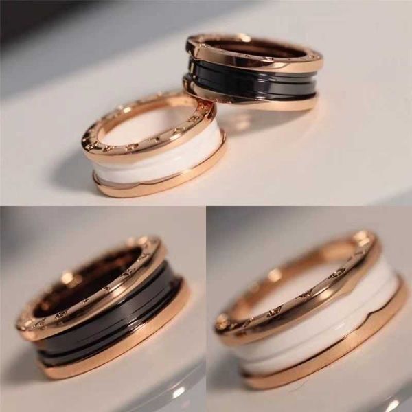 

bvlgas earring jewelry little red for men and women black and white ceramic spring 925 silver couple charity