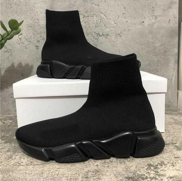 

2023speed trainer socks shoes for men& women triple black white red casual shoes fashion designer sneakers ankle boot