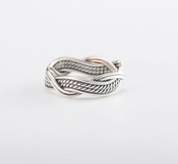 

100 real 925 sterling silver midi rings for women vintage geometric open adjustable ring fine party jewelry ymr4027478040