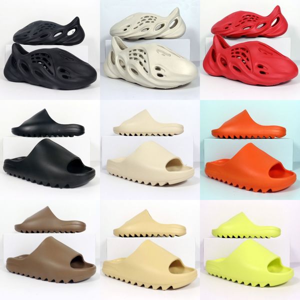 

designer slide womans sandal mens foam runner slippers pool pillow comfort mules slides sandal famous slipper woman foam sliders with box si, Black