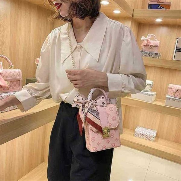 

luxury bags indentation mobile phone female box atmosphere pearl chain 1y1j