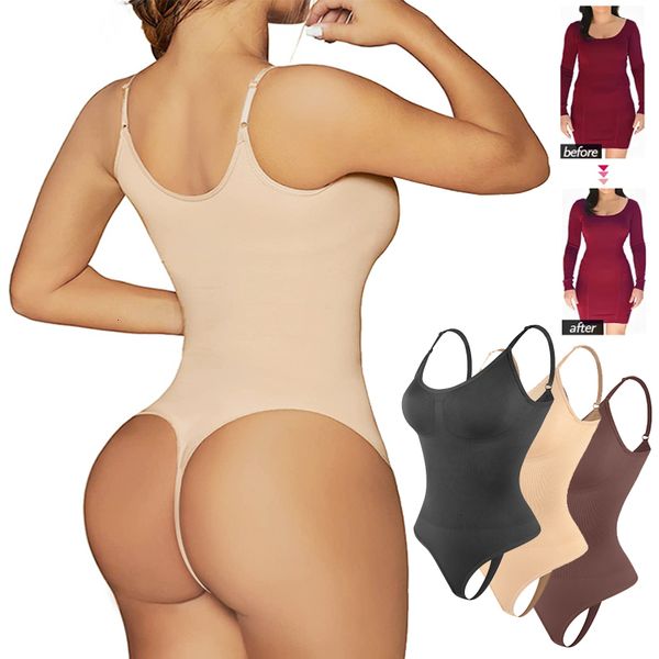 

womens shapers camisole bodysuit for women tummy control slimming shapewear butt lifter seamless sculpting thong body shaper tank corset 23, Black;white