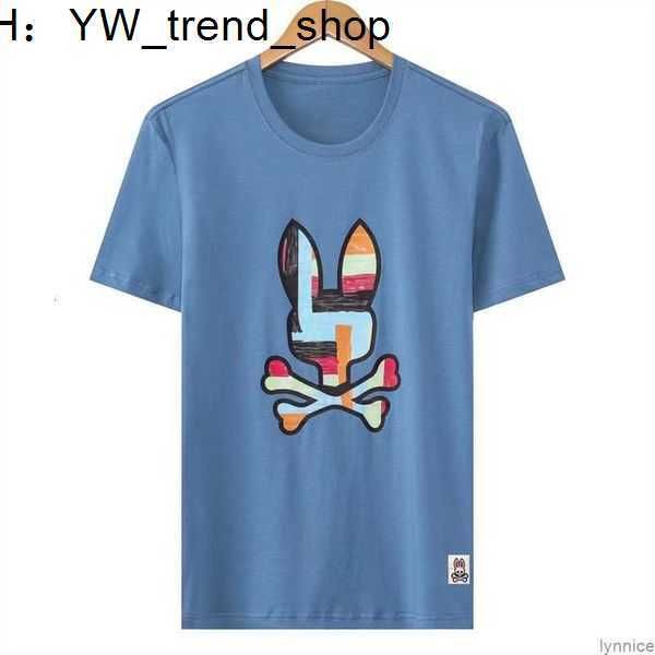 

psycc t-shirt designer rabbit man polo shirt luxury brand high street short sleeve clothing fashion breathable loose blazer 31uom8, White;black