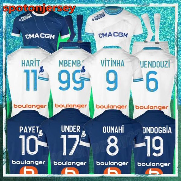 

22 23 24 pre match marseilles king soccer jerseys special 30th anniversary alexis balerdi guendouzi under 2023 2024 player maillot foot paye, Black;yellow