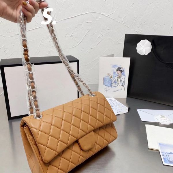 

fashion bags shoulder bags designer bag tote bag plain diamond lattice with gold and silver chain in sheepskin handbags s designers bags sma
